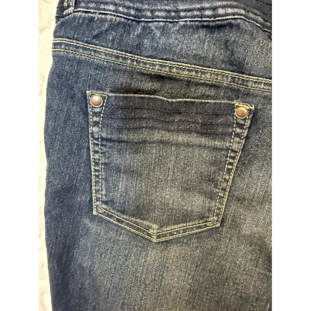 Jessica Simpson Womens Blue Wash Denim‎ Flare Jeans Button Fly SIze 30/10